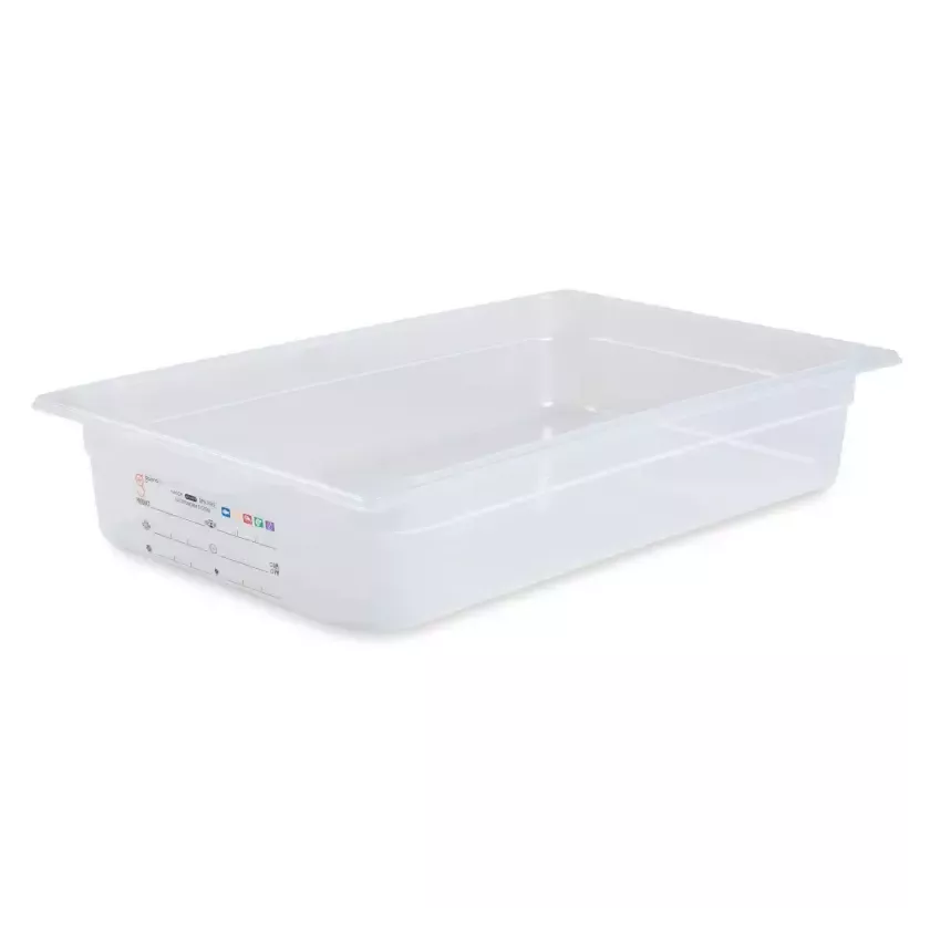 Bac GN 1 1 100mm 12,8L PP transparent