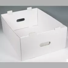 Boite blanche poignee decoupee 495x375x190mm