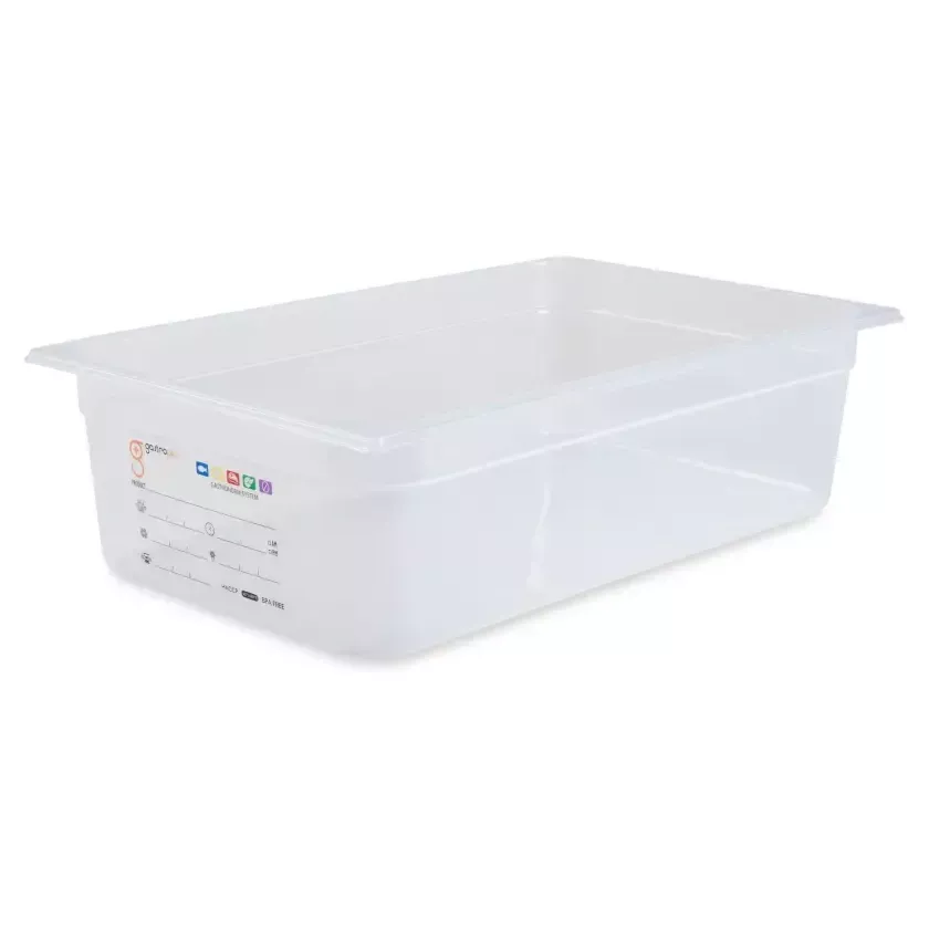 Bac GN 1 1 150mm 19,2L PP transparent