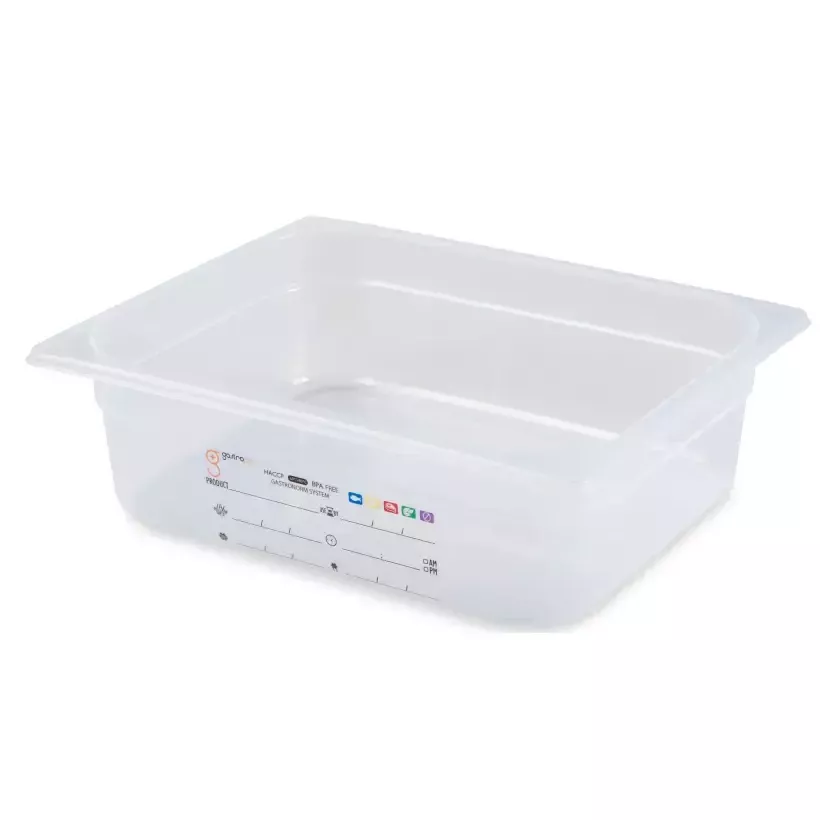Bac GN 1 2 100mm 5,85L PP transparent