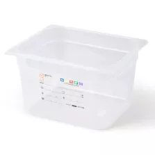 Bac GN 1 2 150mm 8,64L PP transparent