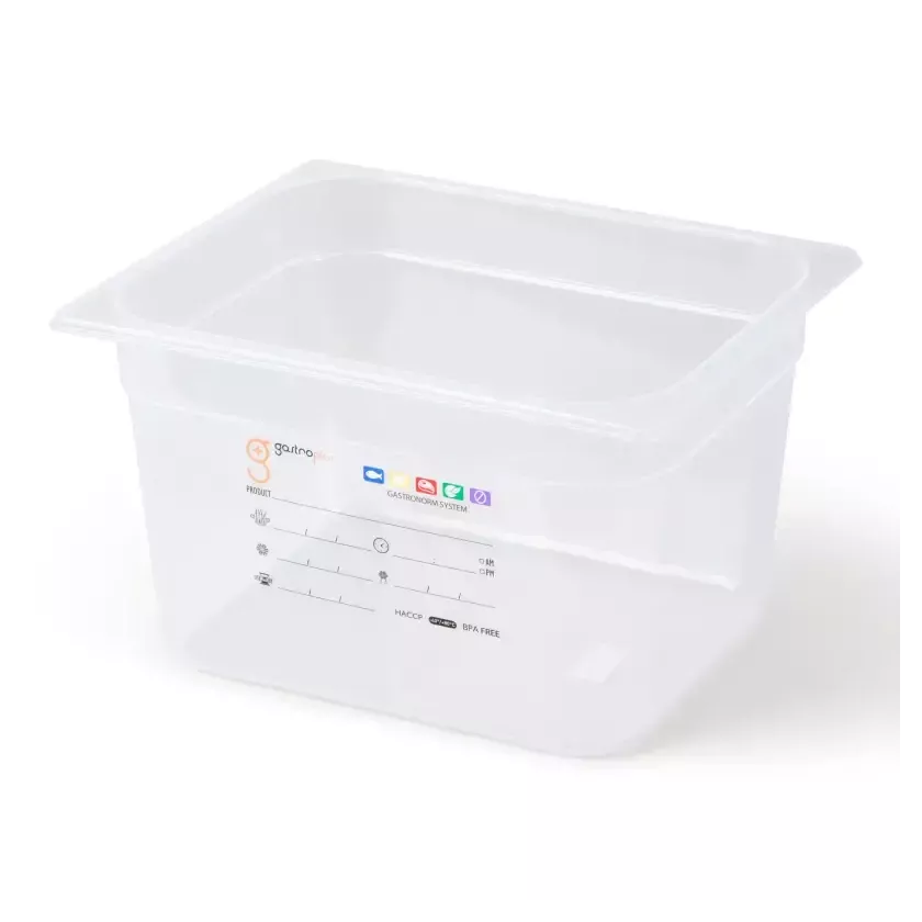 Bac GN 1 2 150mm 8,64L PP transparent