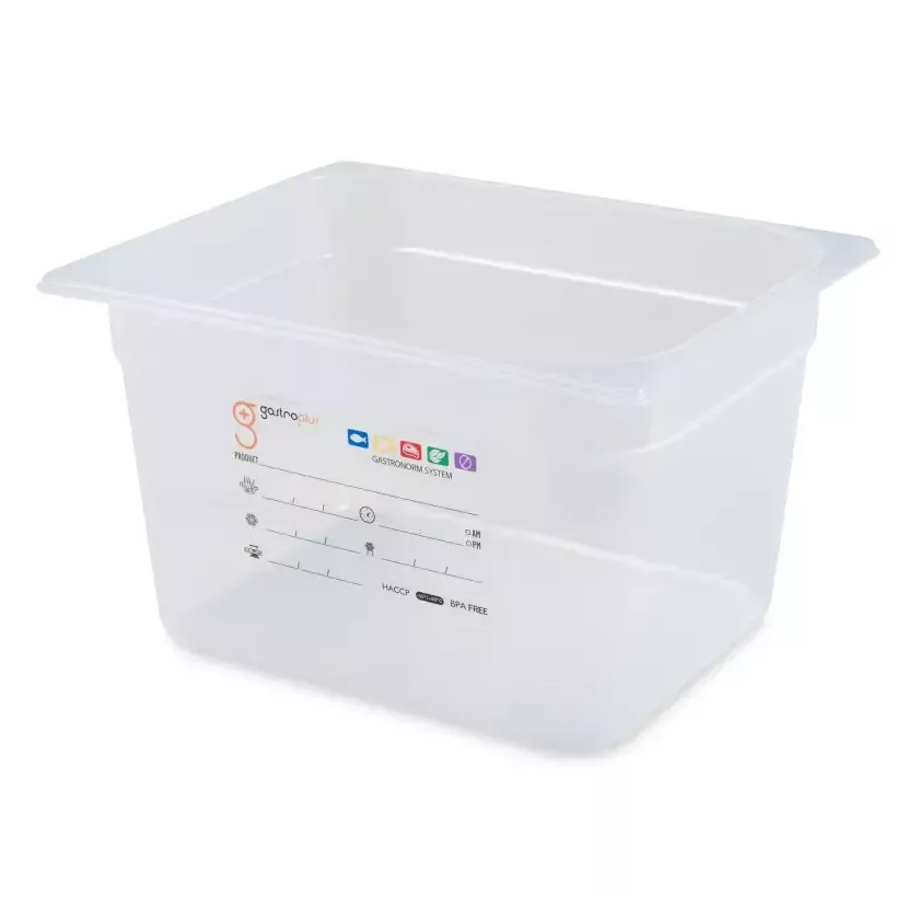 Bac GN 1 2 200mm 11,4L PP transparent