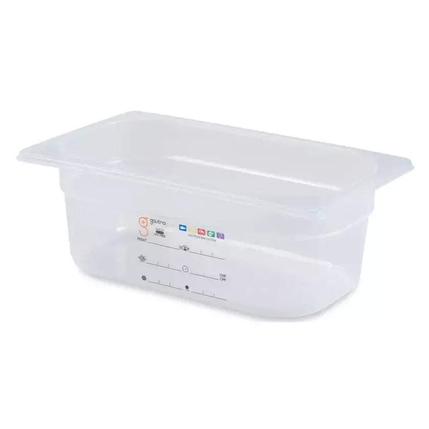 Bac GN 1 4 100mm 2,5L PP transparent