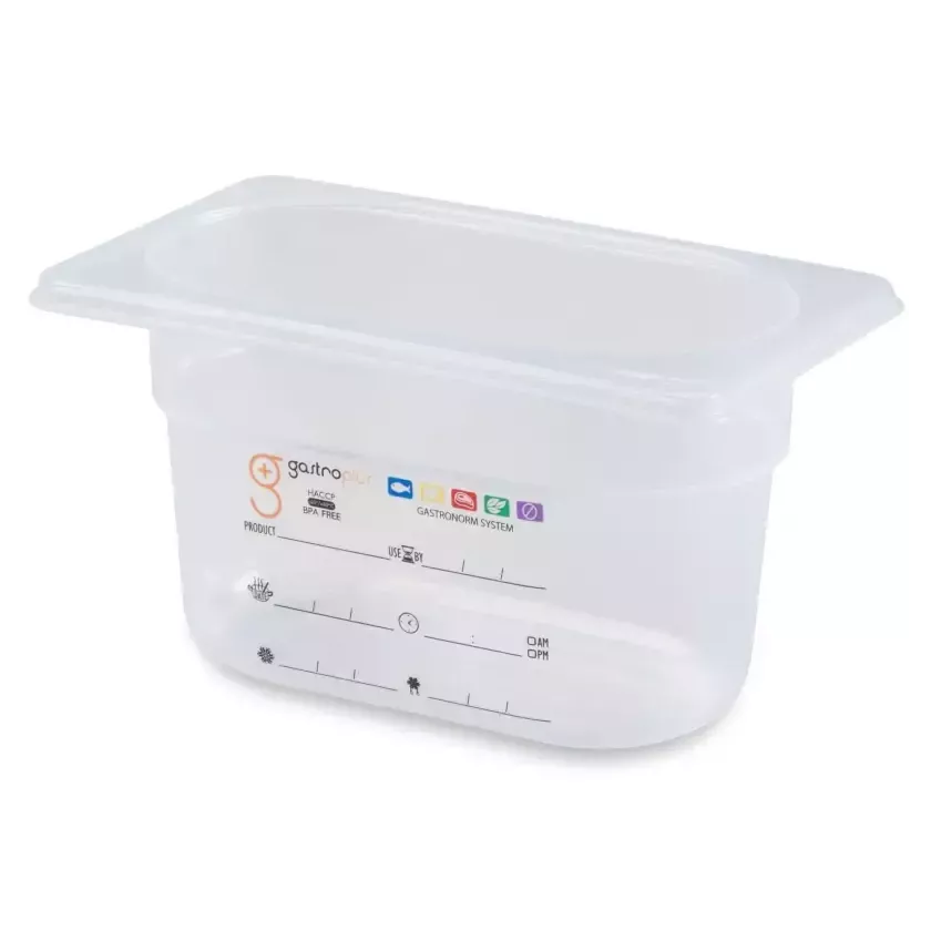 Bac GN 1 9 100mm 0,85L PP transparent