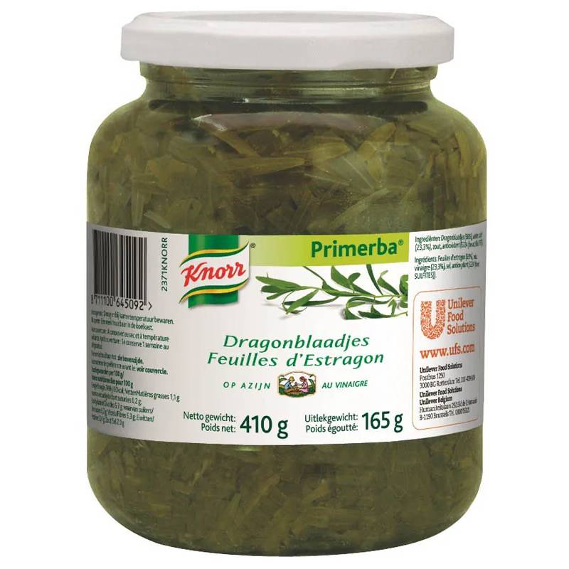 ESTRAGON FEUILLES VINAIGRE 410g Primerba