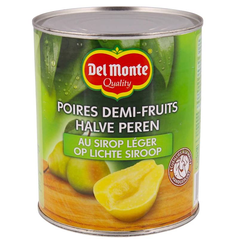 Demi-poires au sirop 825g