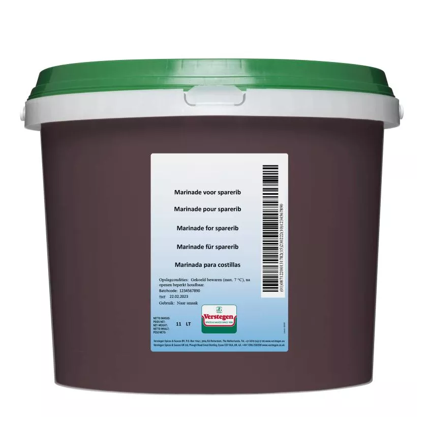 Marinade sparerib 11L Verstegen
