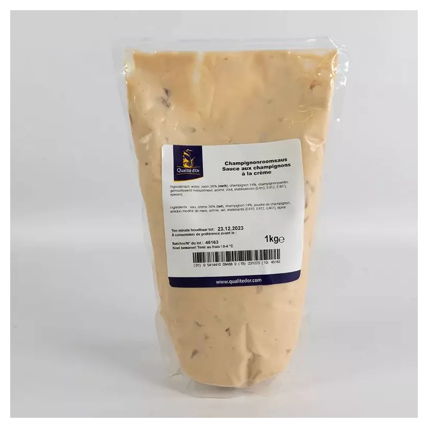 Sauce aux champignons a la creme 4x1kg Qualite d'Or