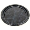 PET plat rond diametre 19cm aspect marbre Sabert reference 8707