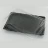 PET plat 255x185mm avec couvercle noir et transparent sushi