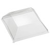 PET couvercle assiette amuse ceramique 115x115x40mm transparent
