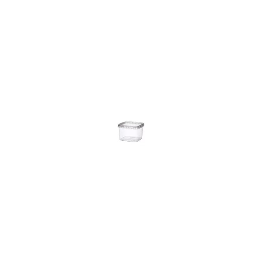 PP ravier et couvercle 900ml transparent 128x128x90mm cachete