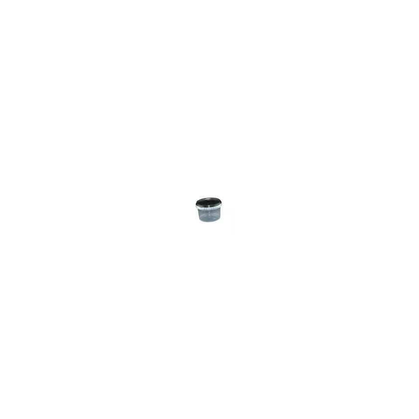 PP ravier et couvercle noir TP118x80mm cachete 565ml
