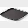 PP plat carre 40x40cm noir...