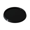 PP couvercle diametre 118mm noir pour ravier PP diametre 118x144mm 1L
