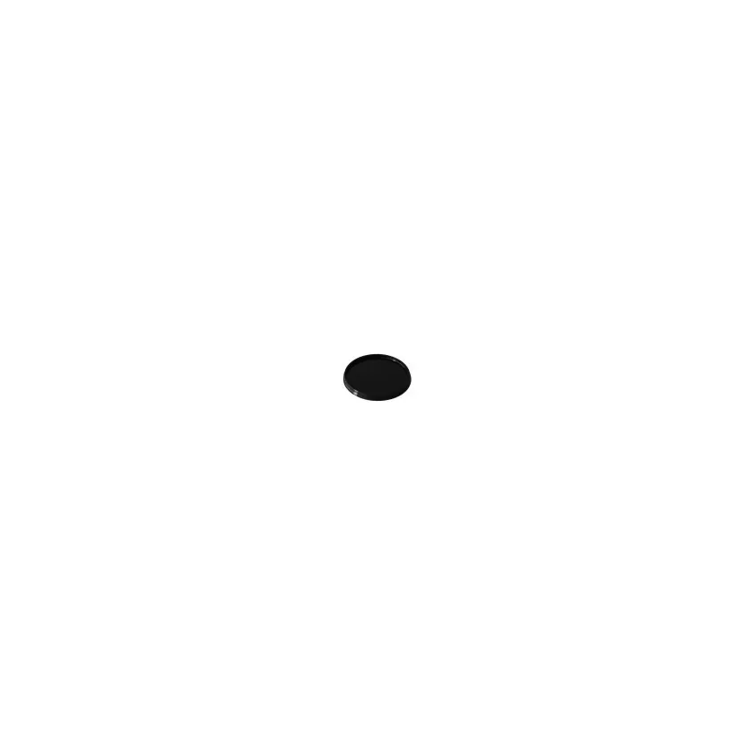 PP couvercle diametre 118mm noir pour ravier PP diametre 118x144mm 1L