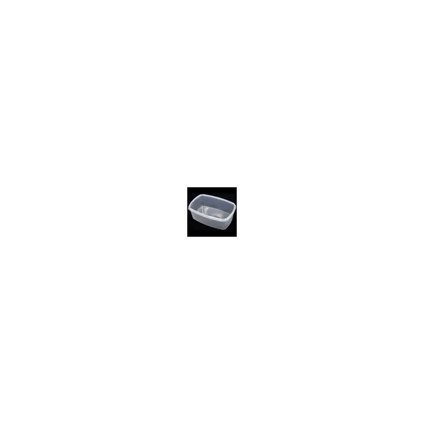 PP bac ovale 2L transparent 238x159x83mm cachete
