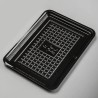 RPET plat charcuterie noir 12x18cm