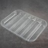Support 1/2 GN 6-lignes H35 cristal 280x214x35mm PET