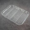 Support 1/2 GN 4-lignes H30 cristal 280x214x30mm PET perfore