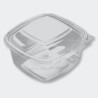 Squarepac RPET 500ml noir 130x127x64mm Pluspack