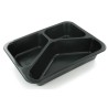 PP tray 227x178x40mm noir 3COMP - M