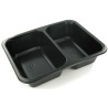 PP tray 227x178x50mm noir 2COMP-645-540ml-Duni 160064