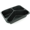 PP tray 227x178x50mm noir 3COMP-530-325-235ml-Duni160065