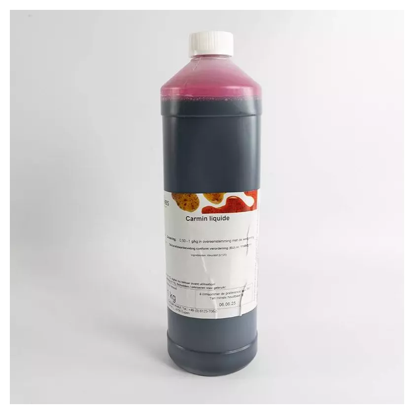 Carmin rouge liquide