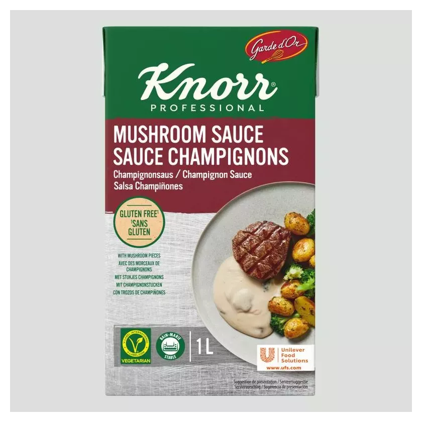 Sauce champignon avec garniture Garde d'Or