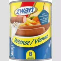 Saucisses Vienne 8 pieces 240g Zwan