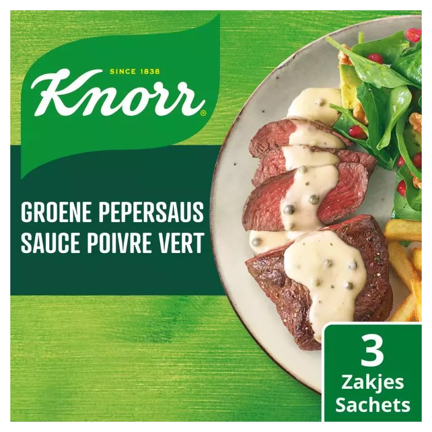 Sauce au poivre vert triopack 3x30g Knorr retail