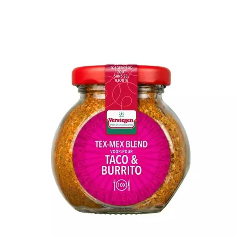 Tex Mex blend taco et burrito 63g Verstegen verre