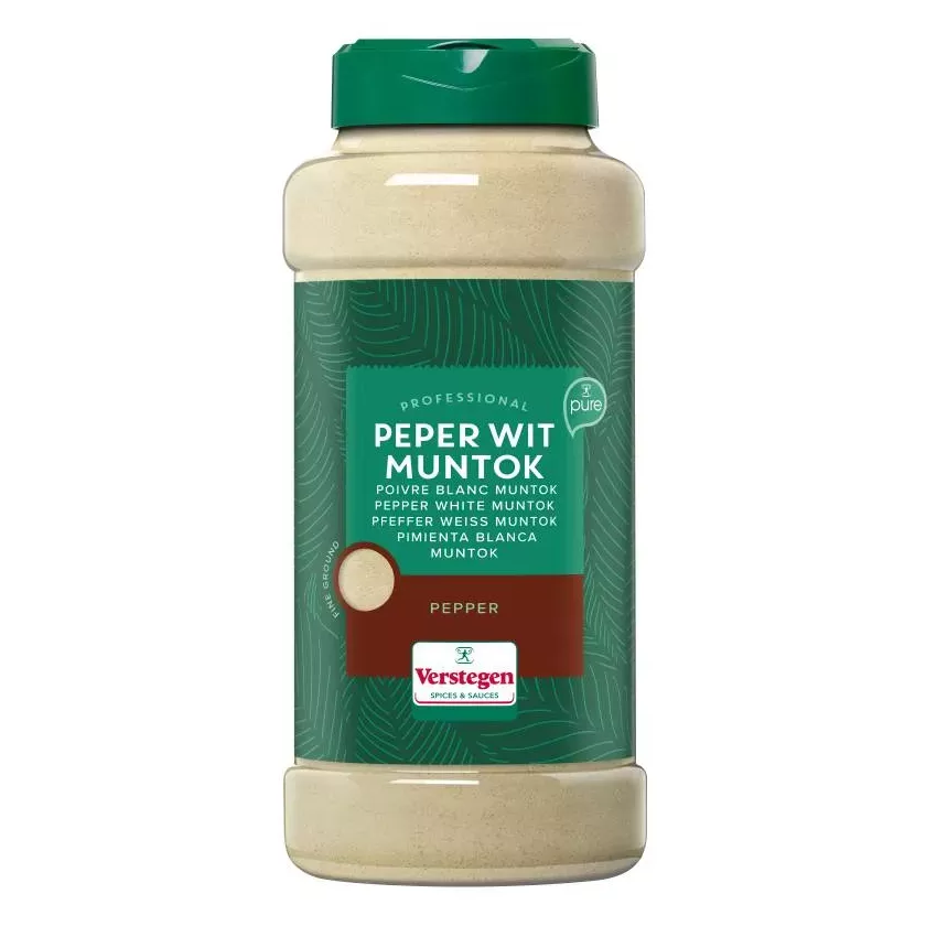 Poivre blanc moulu Muntok 500g Verstegen