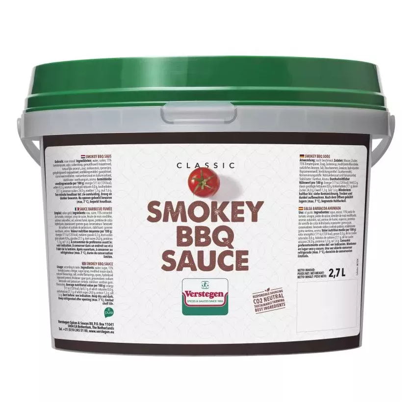 Sauce smokey BBQ Verstegen Classic PURE