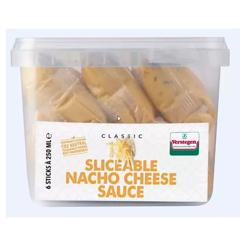 Sauce au fromage nacho prete a coup.6x250ml Verstegen Classic