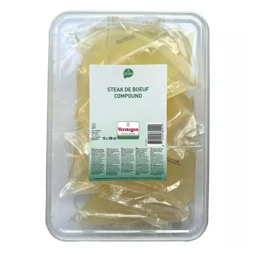 Steak de boeuf composition 15x100ml Verstegen
