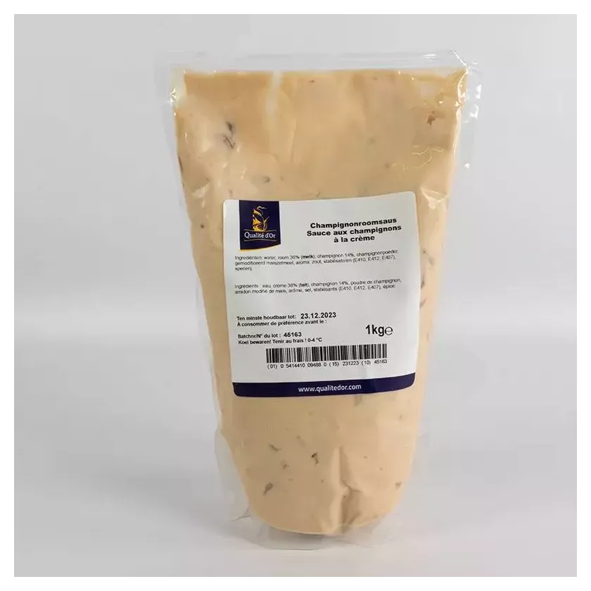 Sauce aux champignons a la creme 4x1kg Qualite d'Or