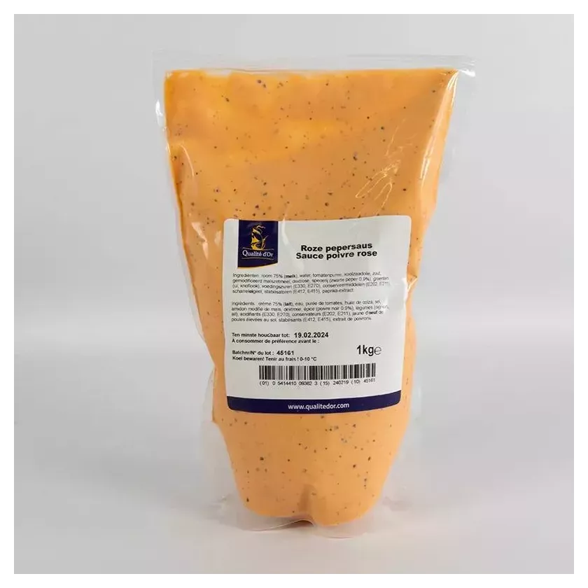 Sauce poivre rose 4x1kg Qualite d'Or