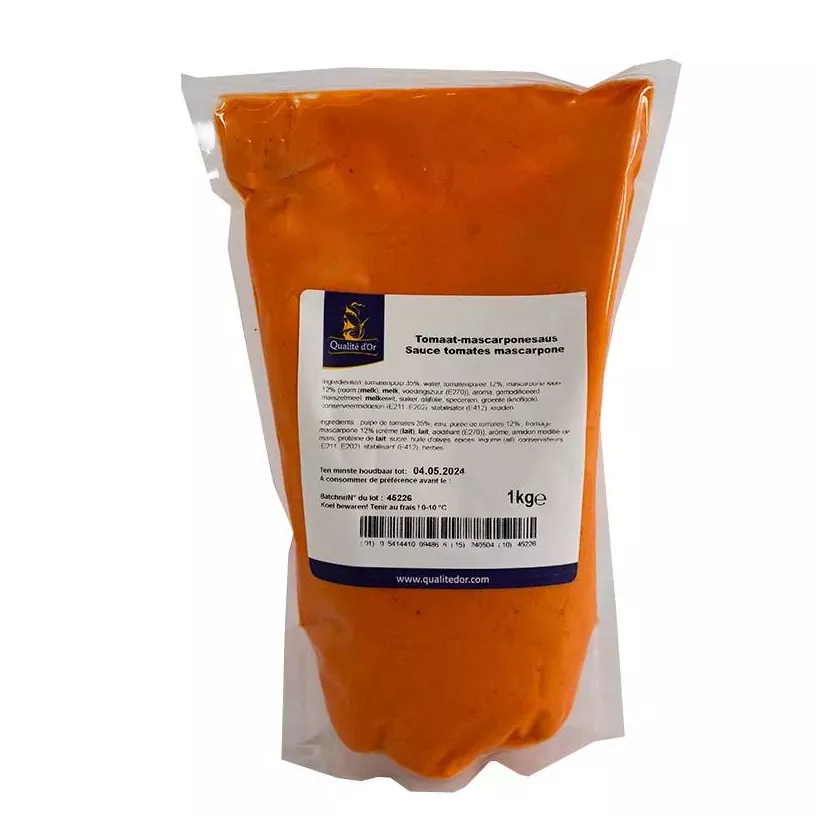 Sauce tomates mascarpone 4x1kg Qualite d'Or