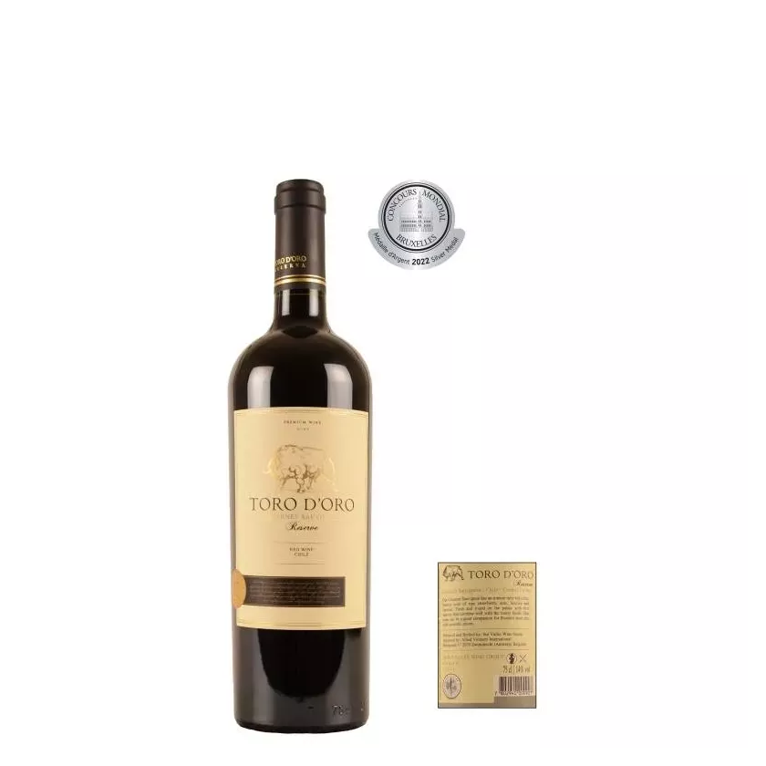 Toro d'oro cabern sauv Reserva 2020 Chili - Rouge