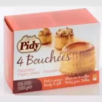 Bouchee diametre 7cm carton 12x4 pieces Pidy chapeau fixe