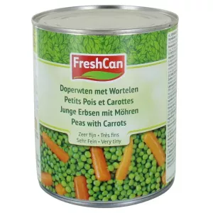 Petits pois et carottes tres fins 850ml Freshcan