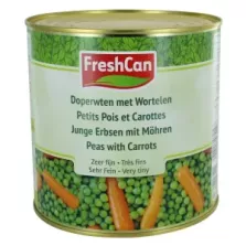 Petits pois et carottes tres fins 2,65L Freshcan