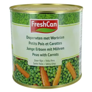 Petits pois et carottes tres fins 2,65L Freshcan
