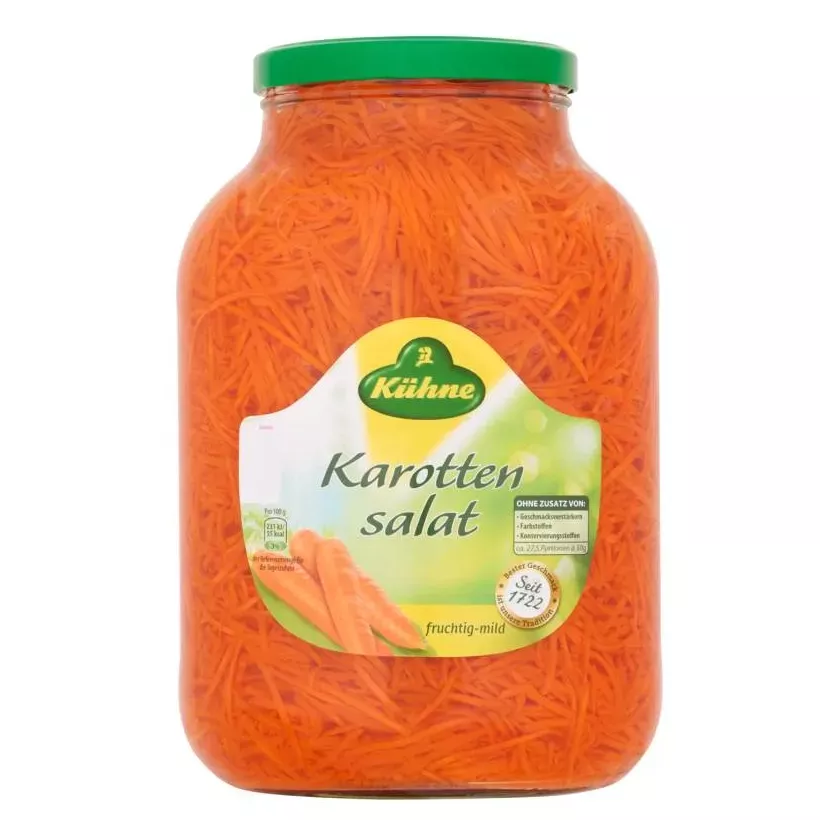Salade de carottes 2,65L verre 2,45kg Kuhne