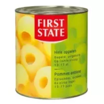 Pommes entieres evidees sirop 2,85kg First State