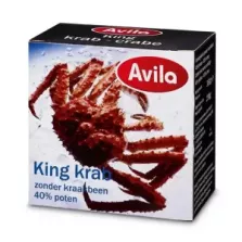 Crabe King 40 pourcent pattes 190g Avila