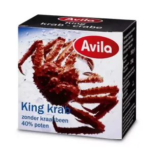 Crabe King 40 pourcent pattes 190g Avila